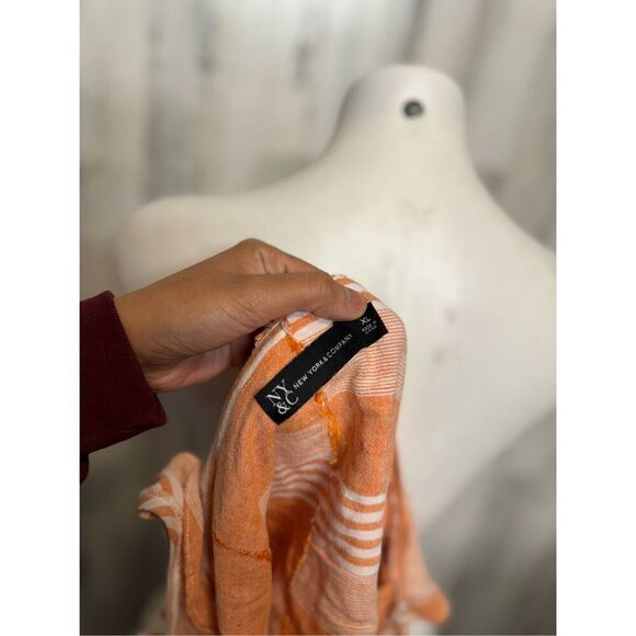 New York & company Orange blouse - Picture 3 of 5